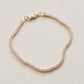 Tennis Bracelet Rose Pink Gold PeacePiecesJewelry