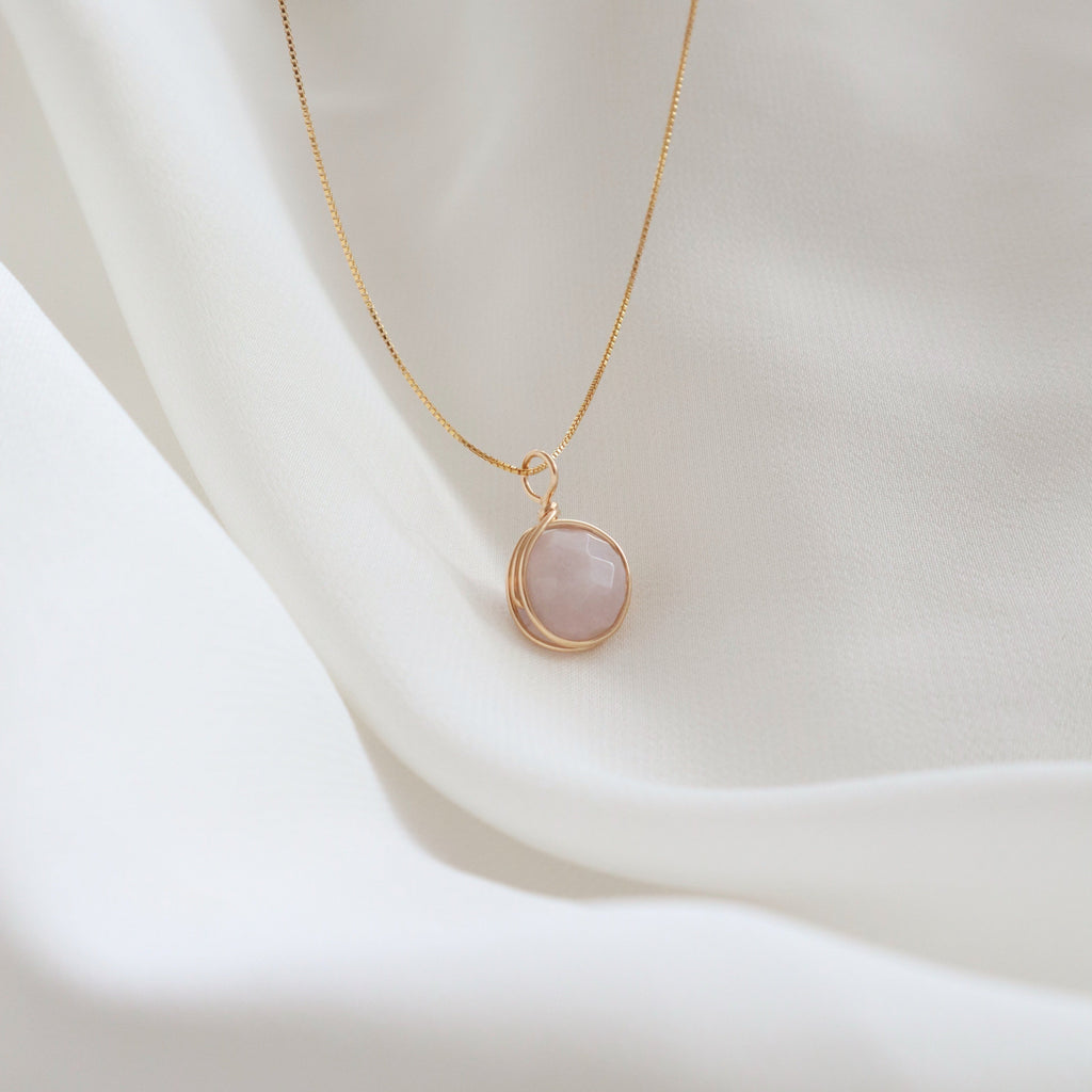 Faceted Light Amethyst Necklace PeacePiecesJewelry