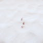 Square Pink Zircon Silver Charm - PeacePiecesJewelry