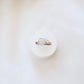 Square Aquamarine Ring - PeacePiecesJewelry
