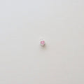 Pink Tourmaline Silver Heart Charm PeacePiecesJewelry
