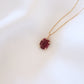 Oval Ruby Gemstone Necklace