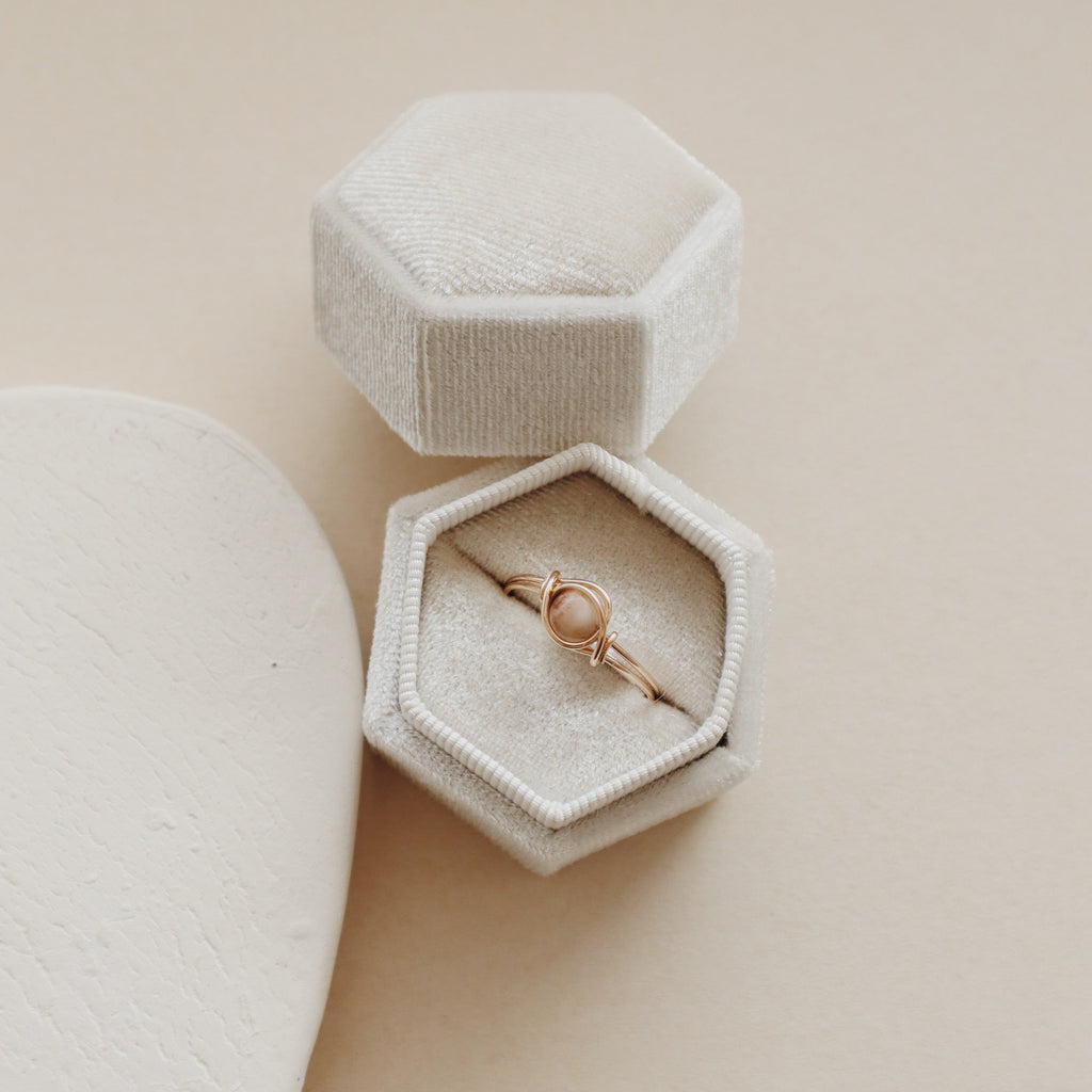 Brown Amazonite Ring PeacePiecesJewelry