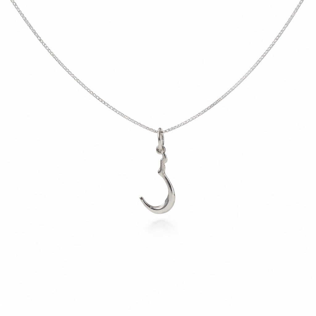Arabic Initial Necklace PeacePiecesJewelry