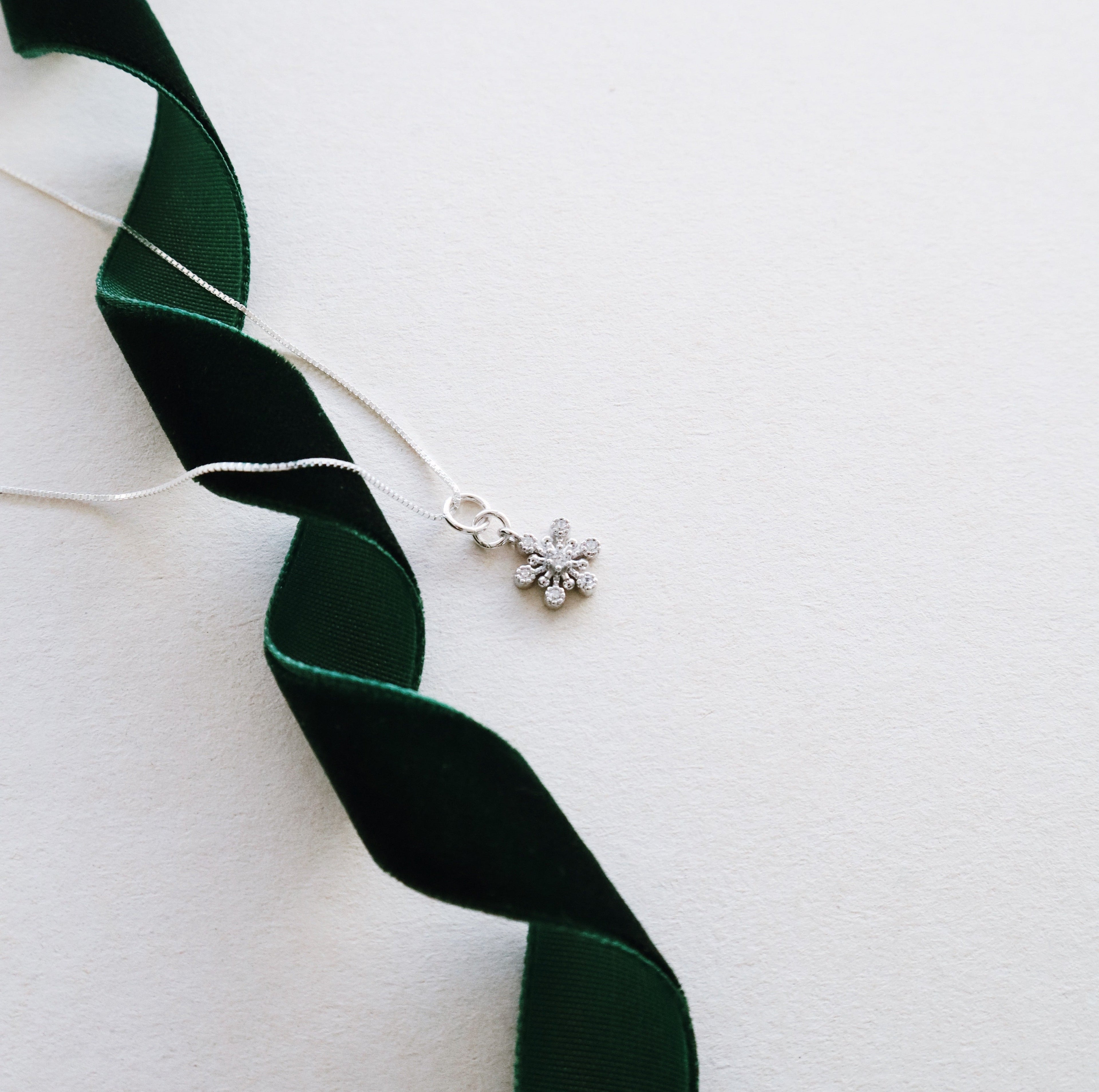 Snowflake Necklace PeacePiecesJewelry