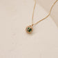 Emerald Round Sealed Necklace