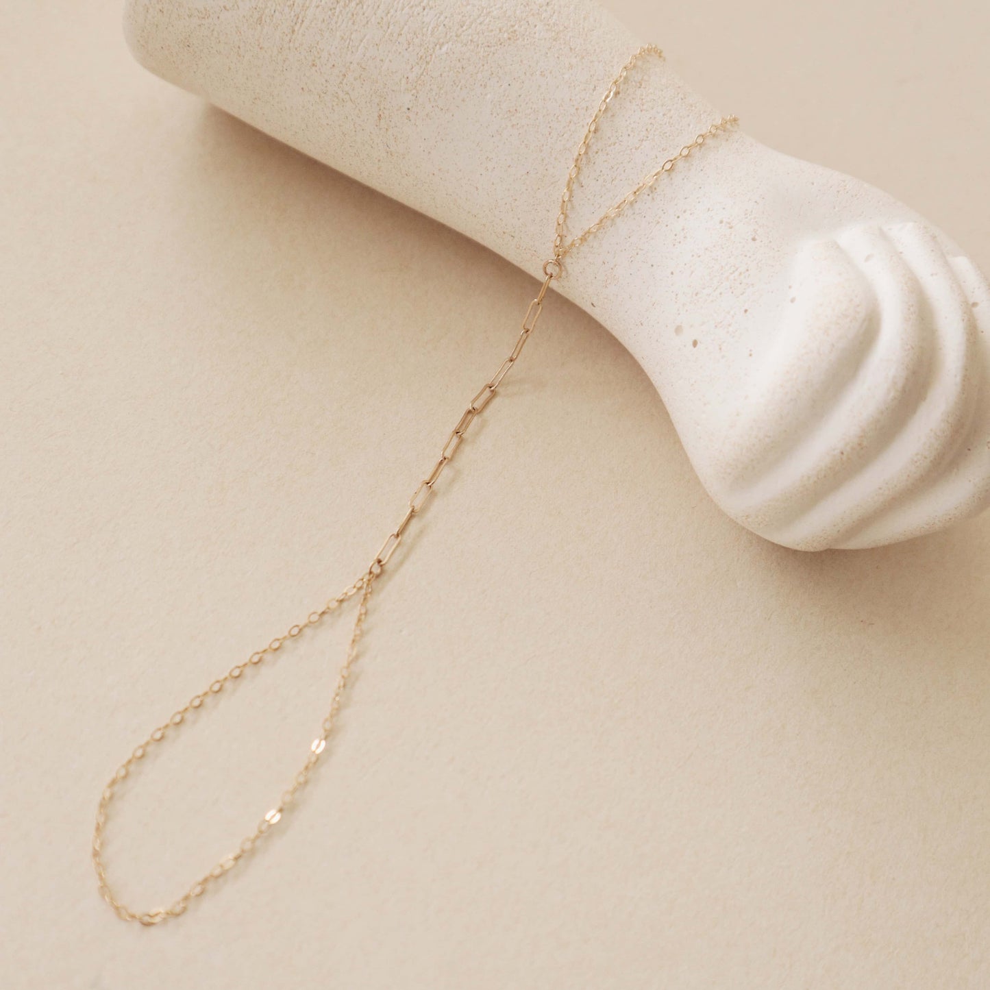 Paperclip Hand Chain Peace Pieces Jewelry