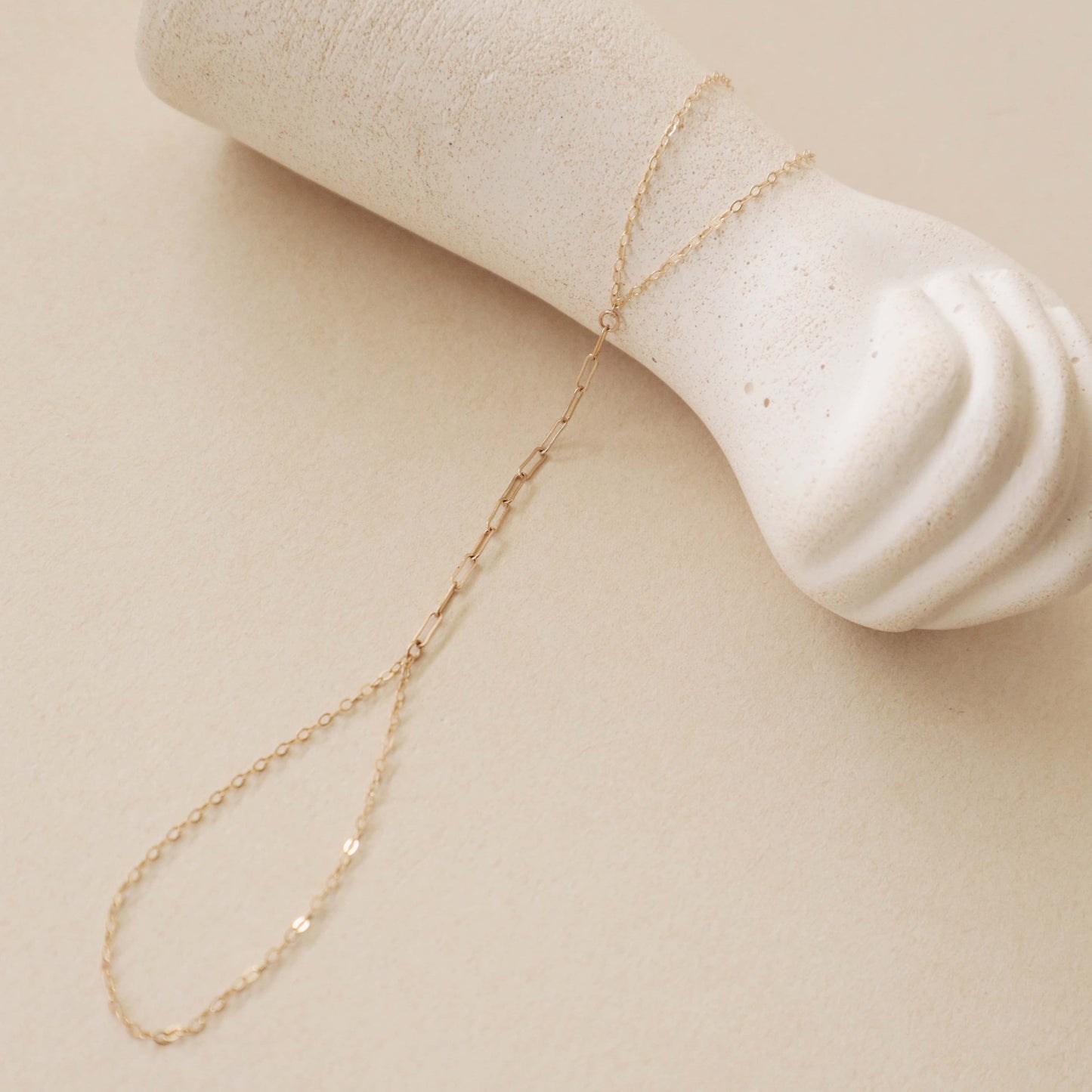 Paperclip Hand Chain Peace Pieces Jewelry