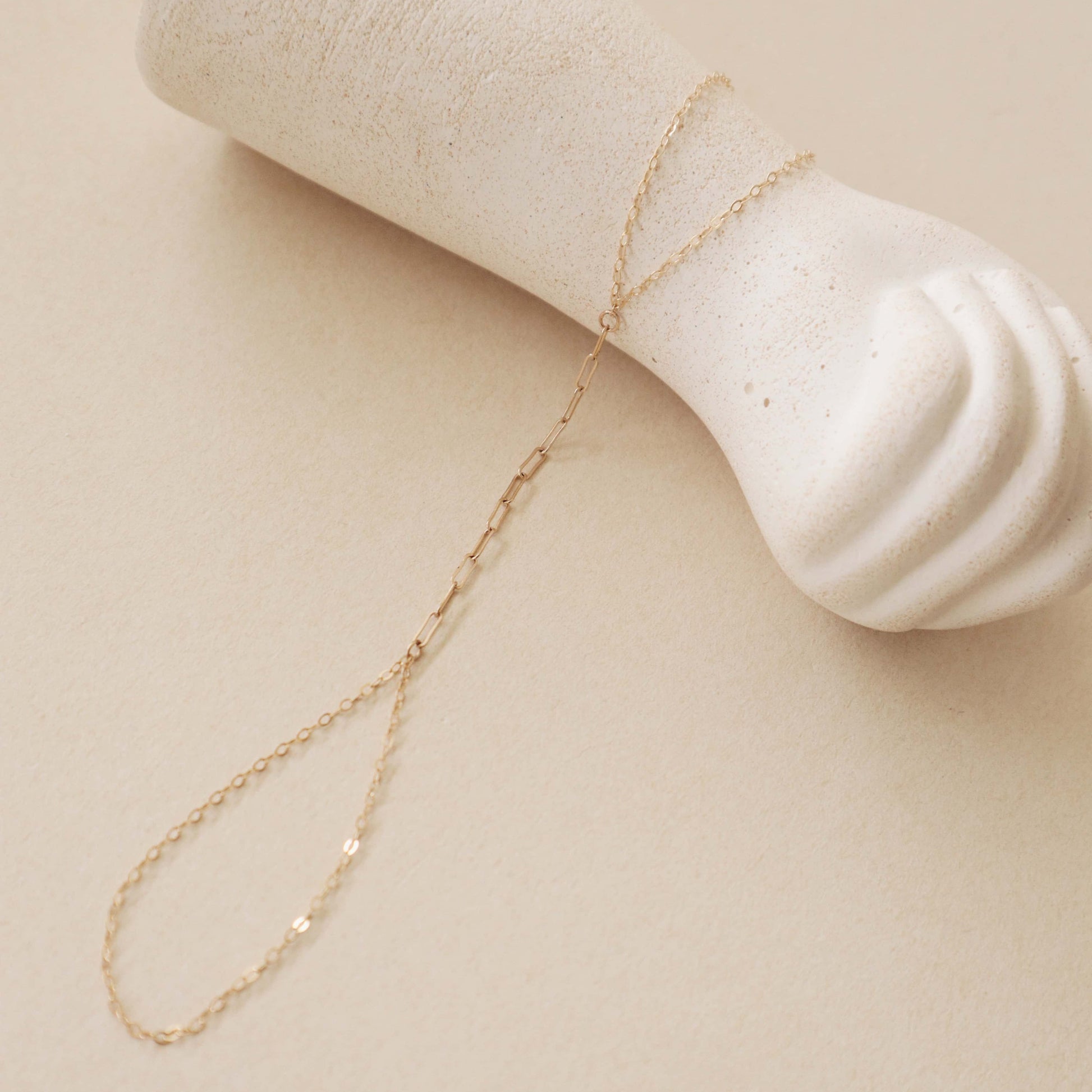 Paperclip Hand Chain Peace Pieces Jewelry
