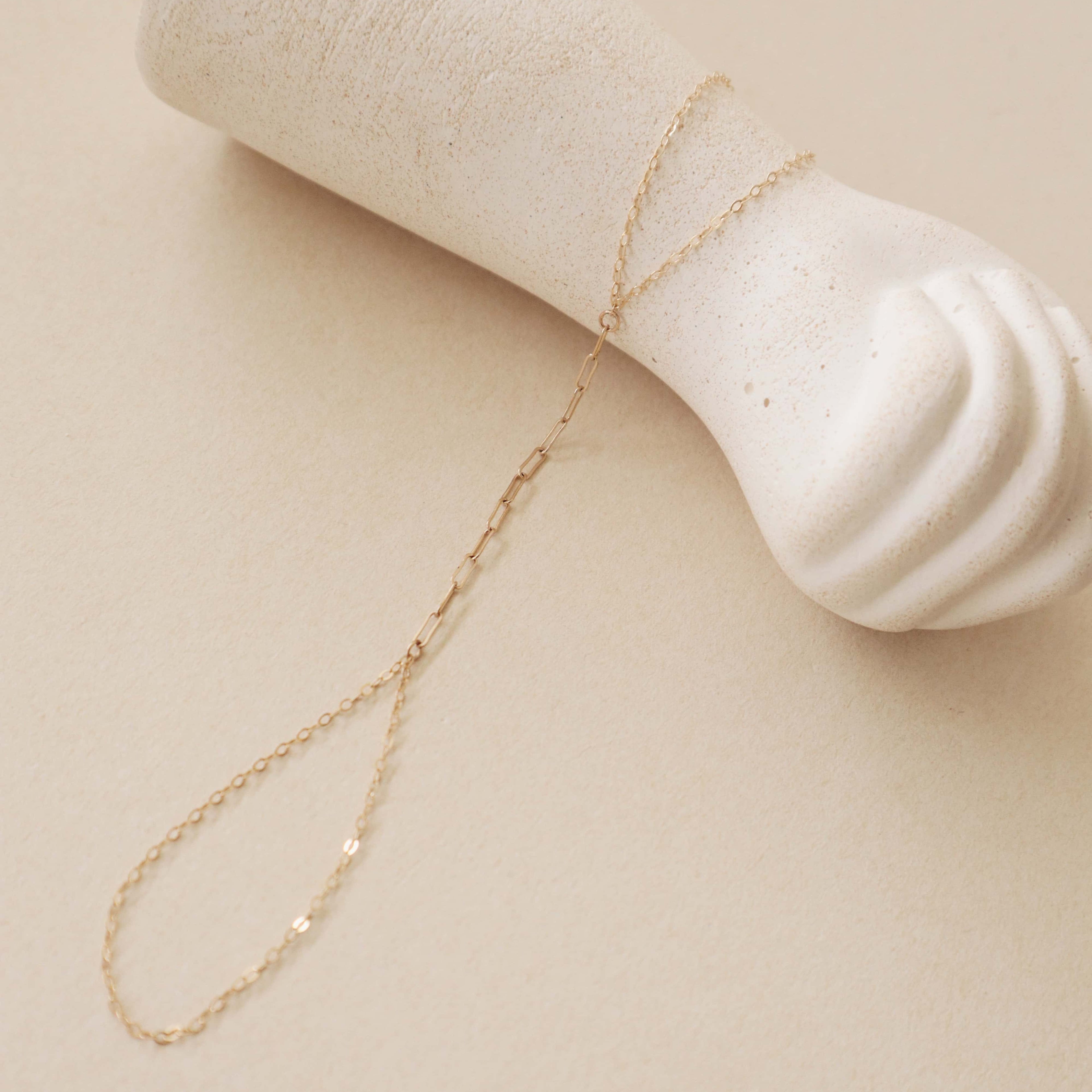 Paperclip Hand Chain Peace Pieces Jewelry