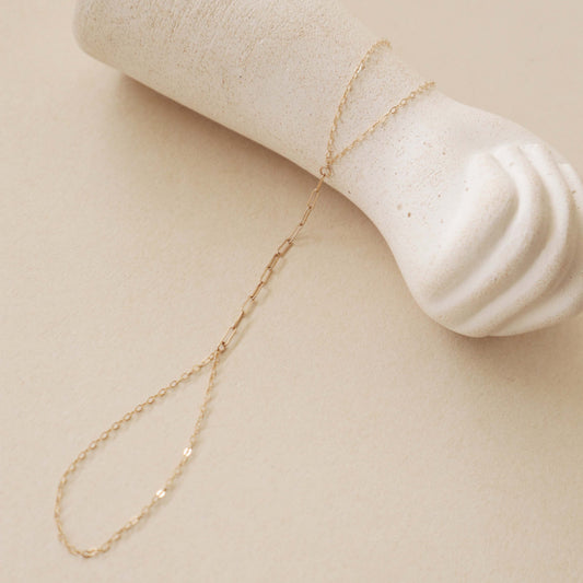 Paperclip Hand Chain Peace Pieces Jewelry