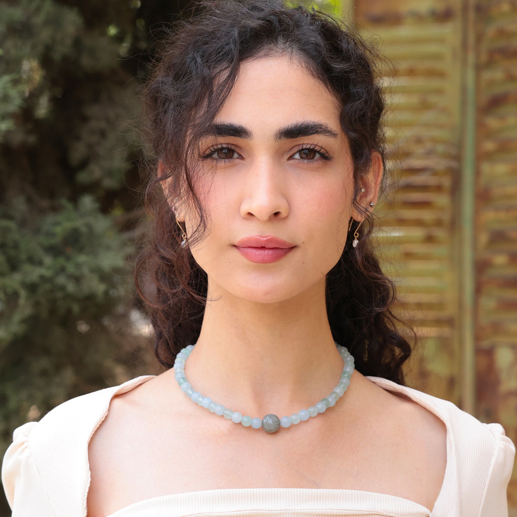Elora Sky Gemstone Necklace