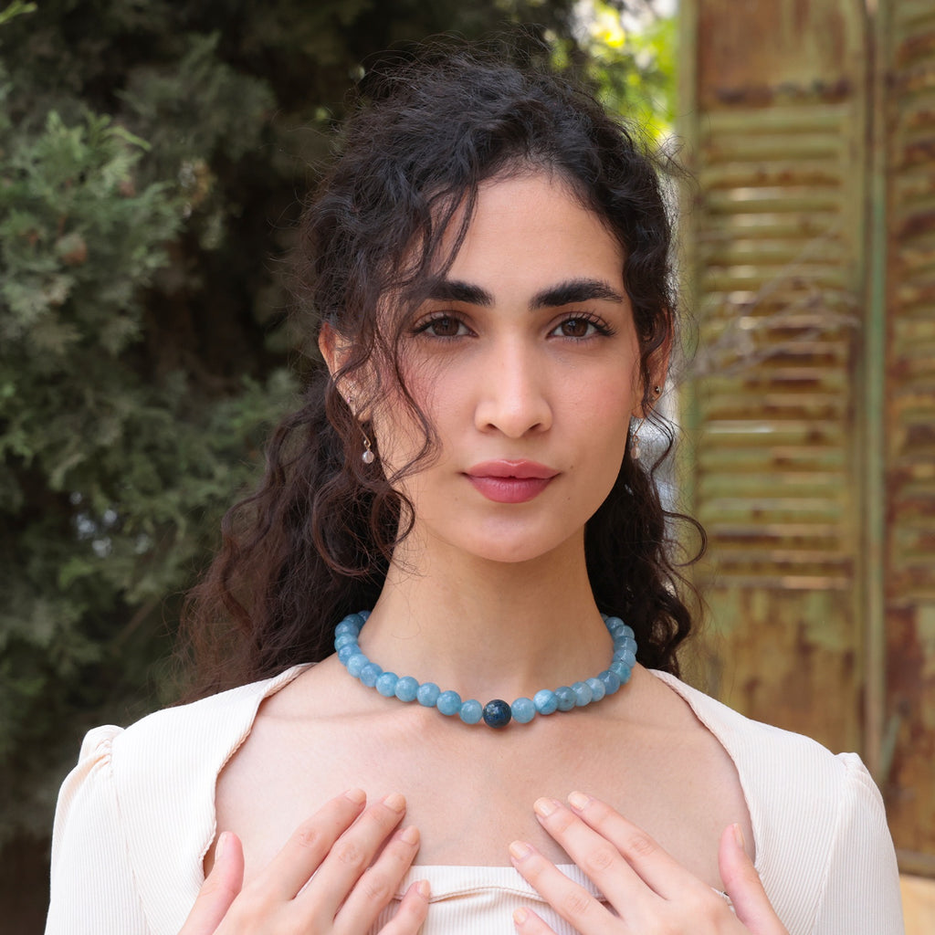 Elora Sky Gemstone Necklace