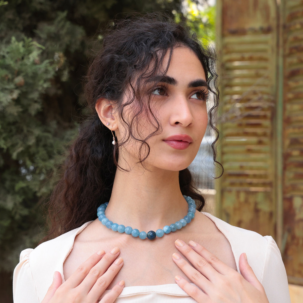 Elora Sky Gemstone Necklace