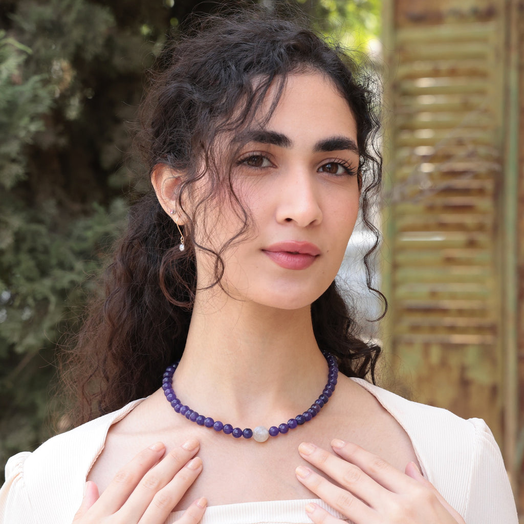 Elora Iris Gemstone Necklace