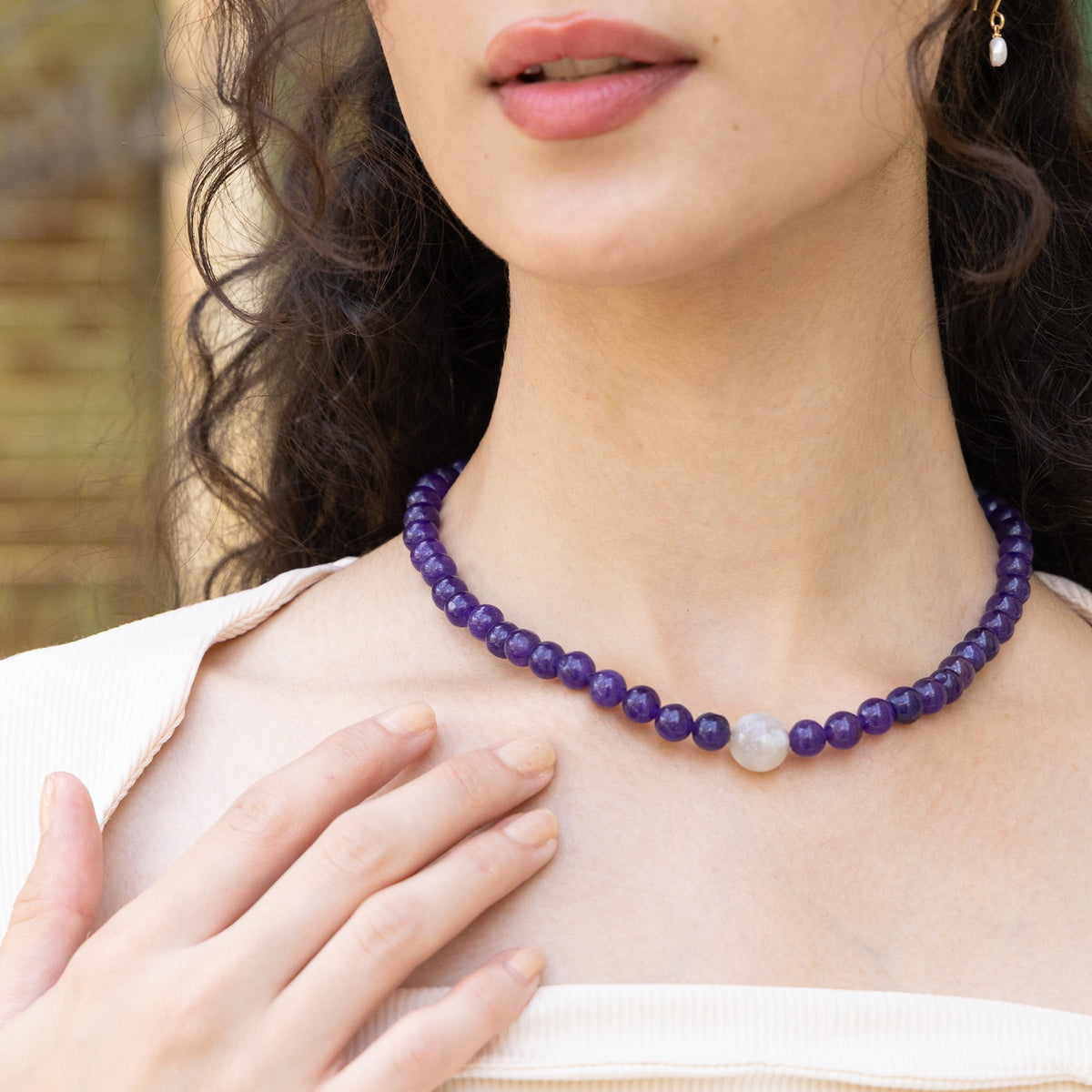 Elora Iris Gemstone Necklace
