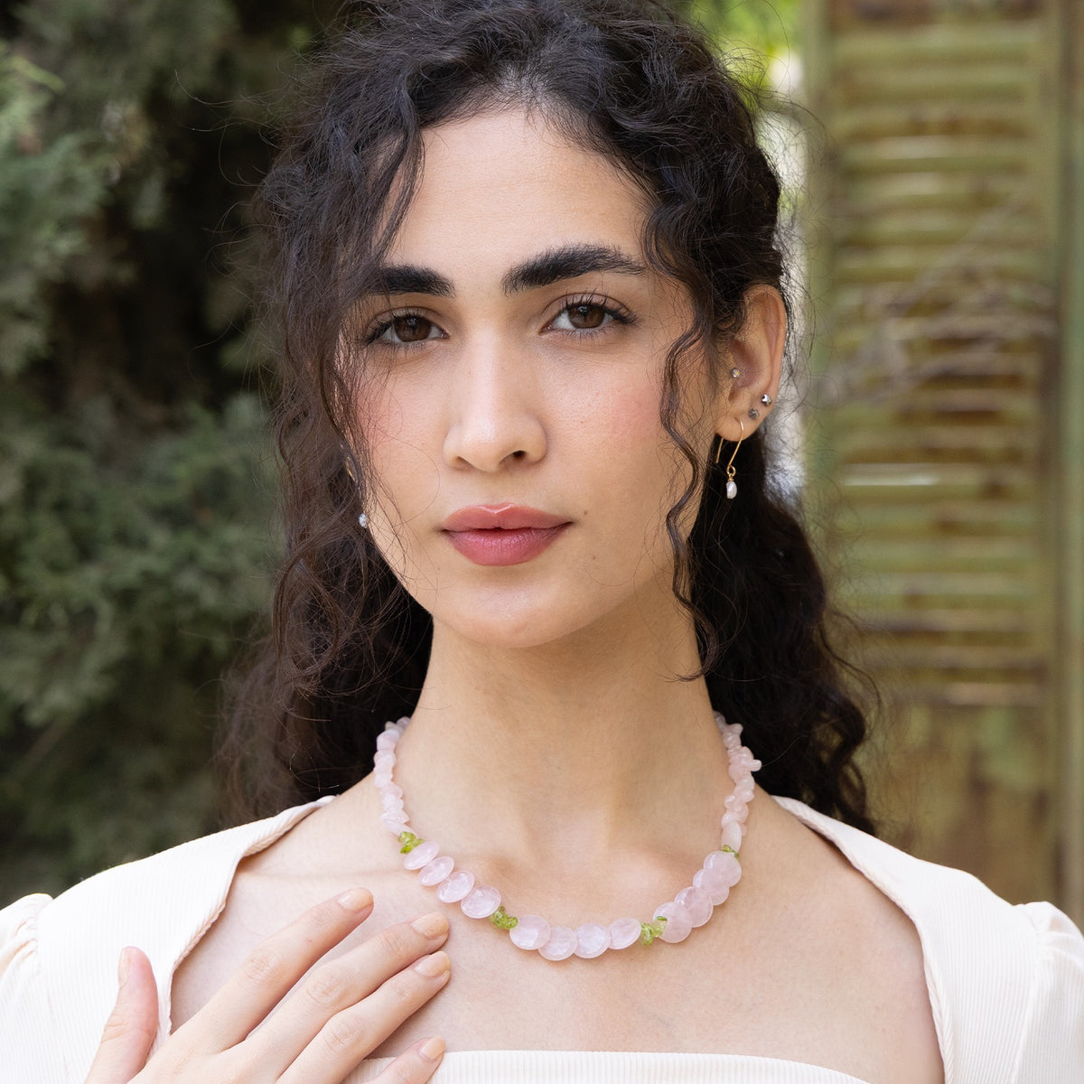 Elora Blossom Gemstone Necklace