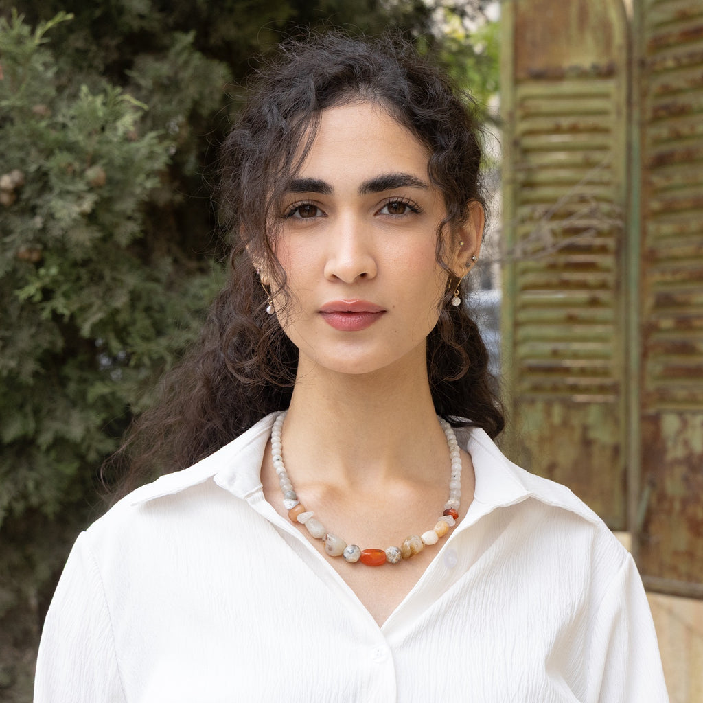 Elora Earth Gemstone Necklace