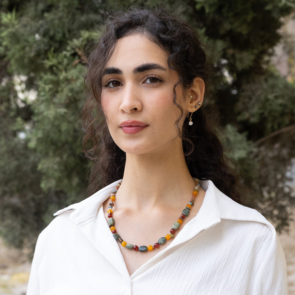 Elora Sun Gemstone Necklace