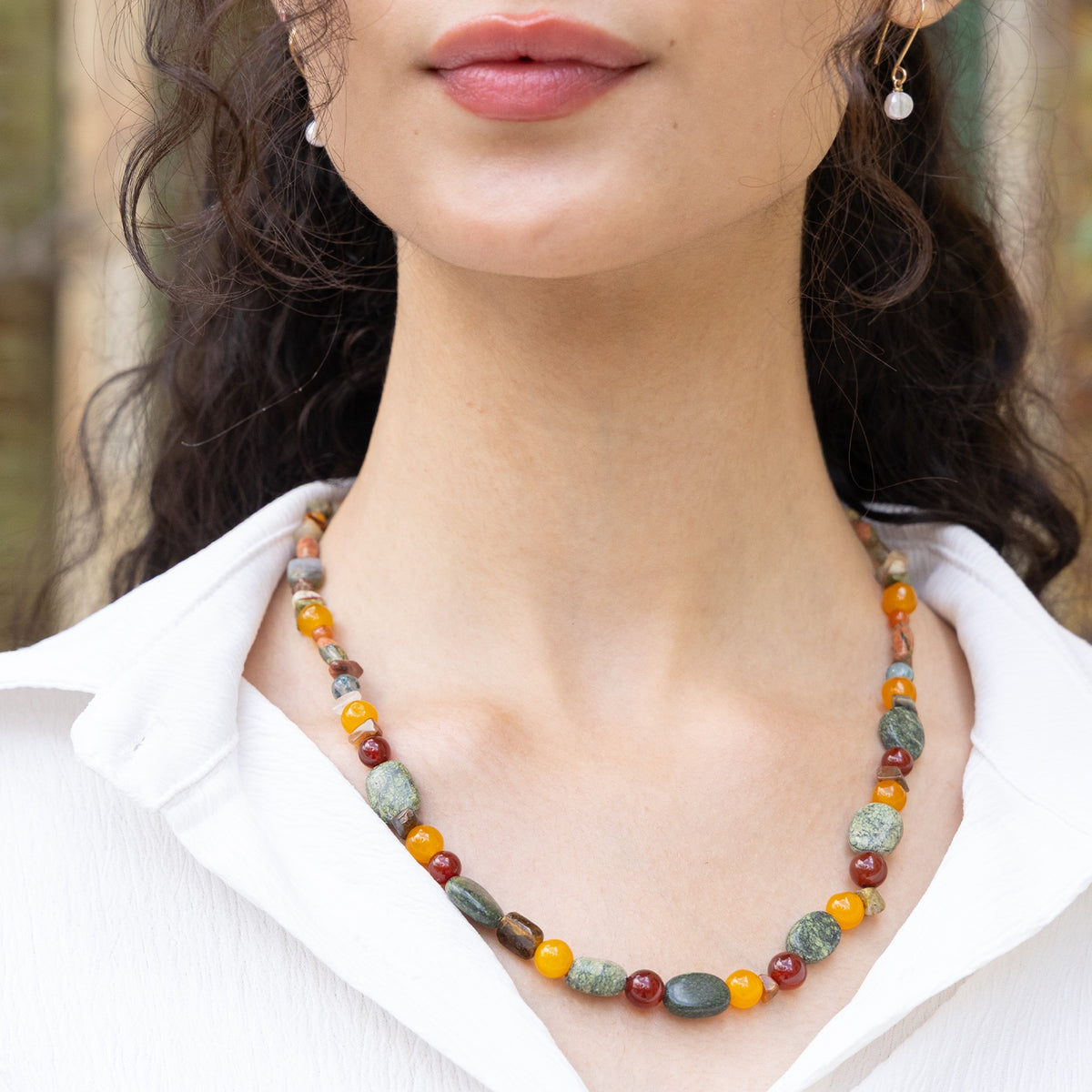 Elora Sun Gemstone Necklace
