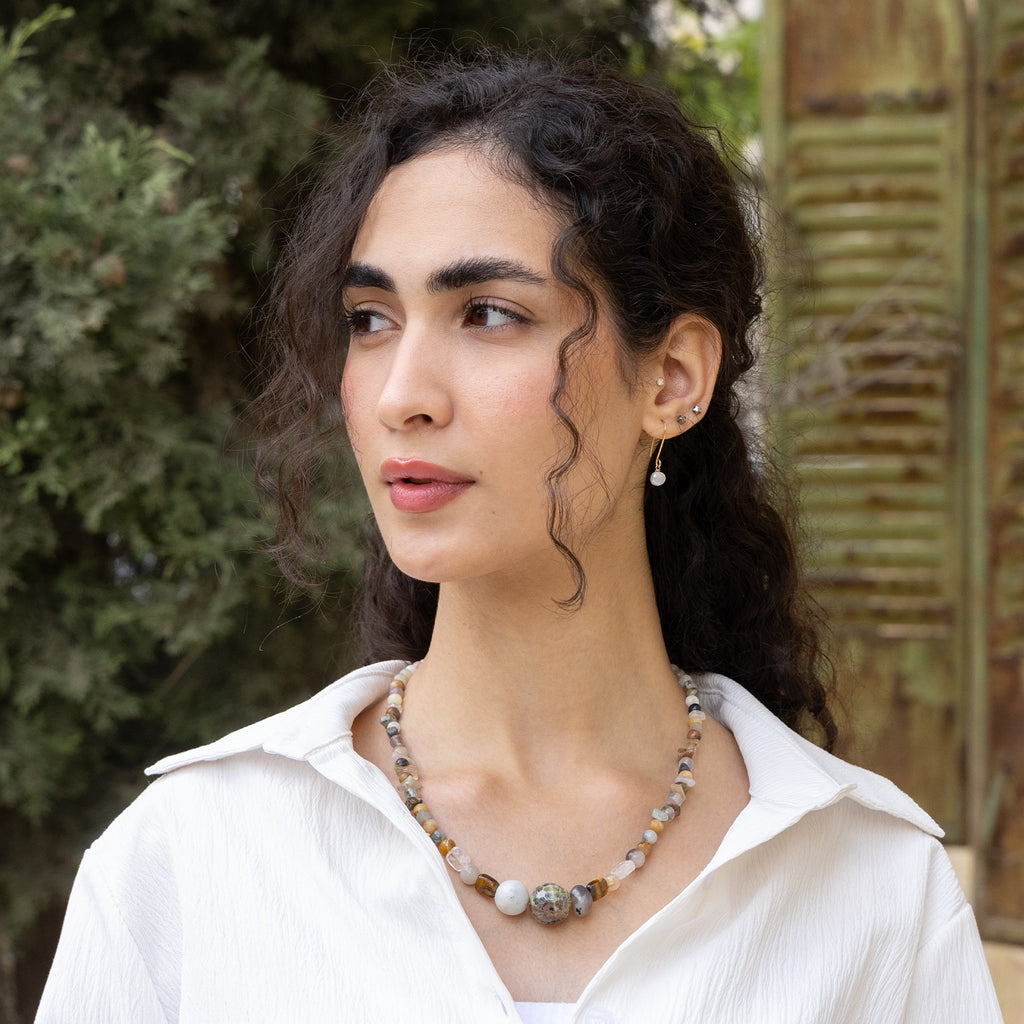 Elora Earth Gemstone Necklace
