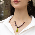Elora Fig Gemstone Necklace