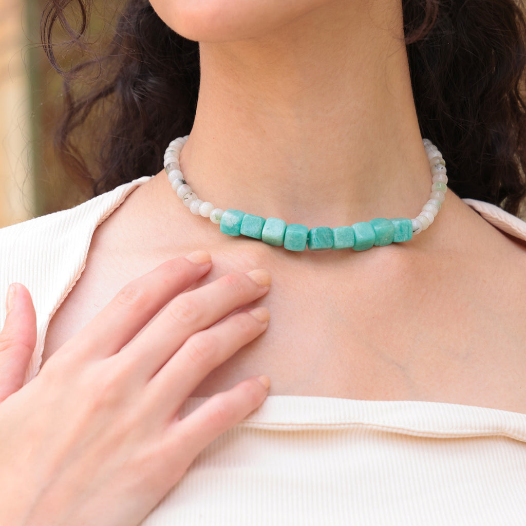 Elora Ocean Gemstone Necklace