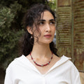 Elora Red Gemstone Necklace