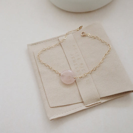 Rose Quartz Bracelet - PeacePiecesJewelry