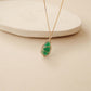 Green Agate Sealed Necklace