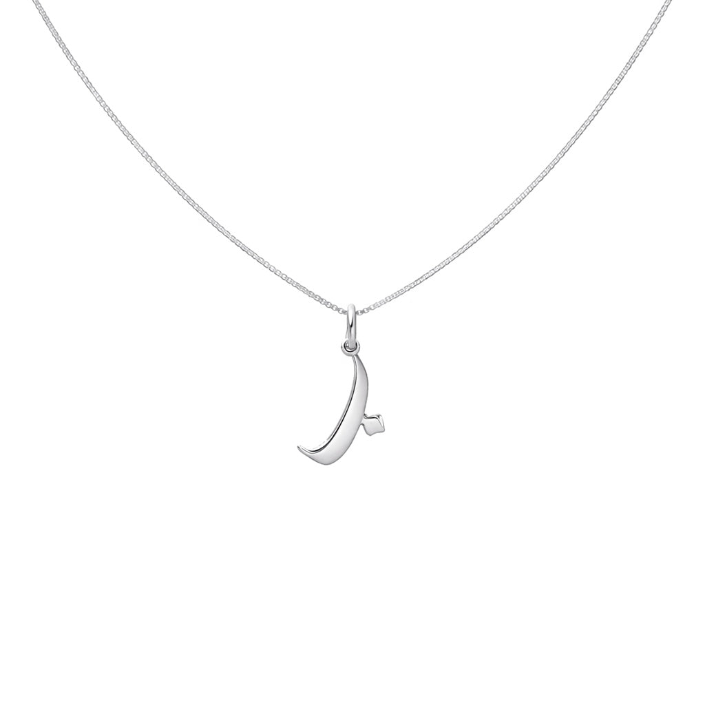 Arabic Initial Necklace PeacePiecesJewelry
