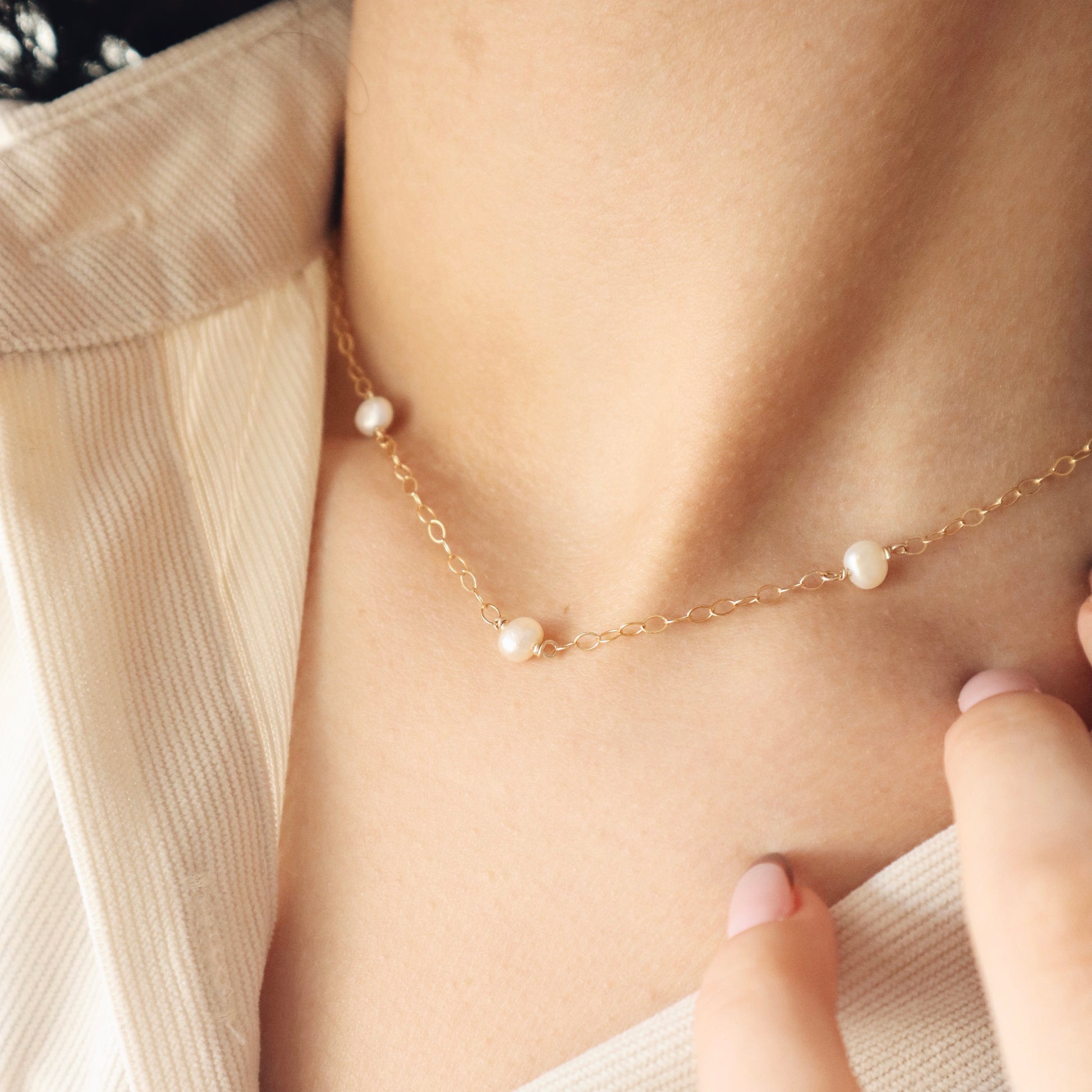 Pearls Necklace - PeacePiecesJewelry
