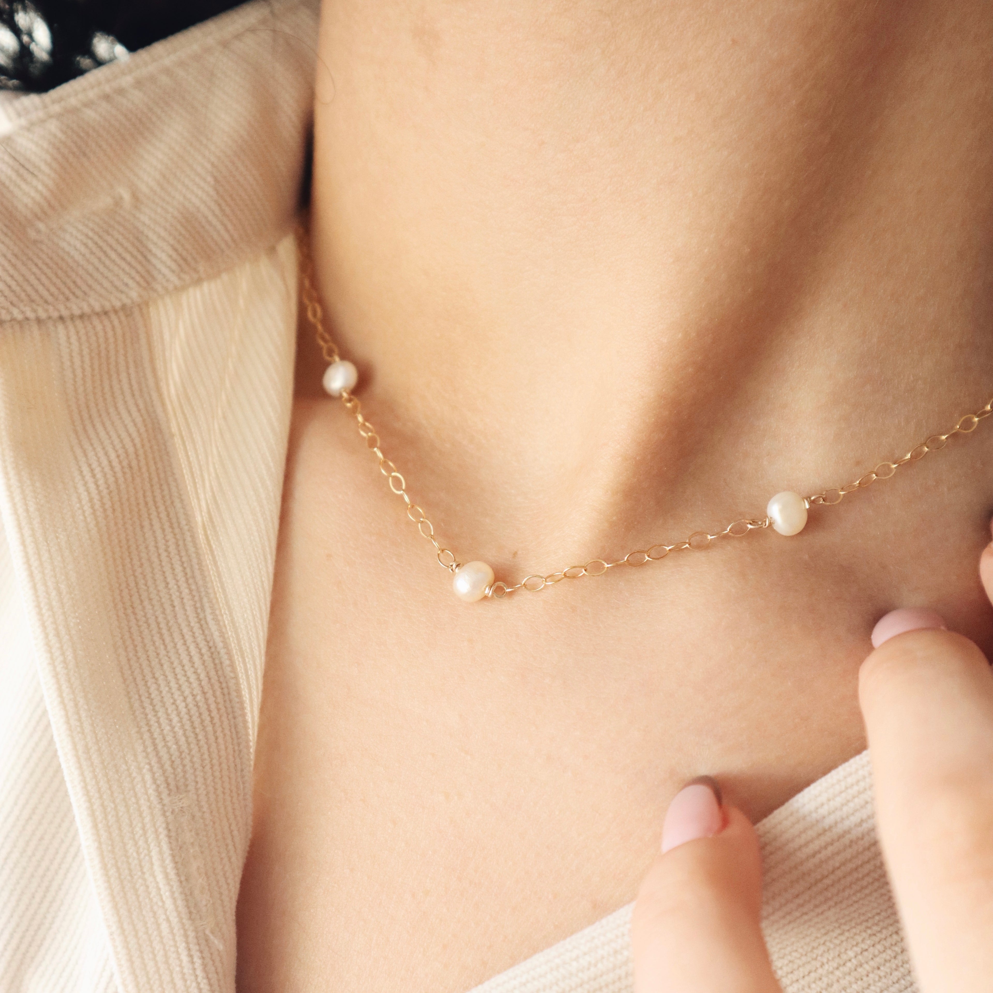 Pearls Necklace - PeacePiecesJewelry