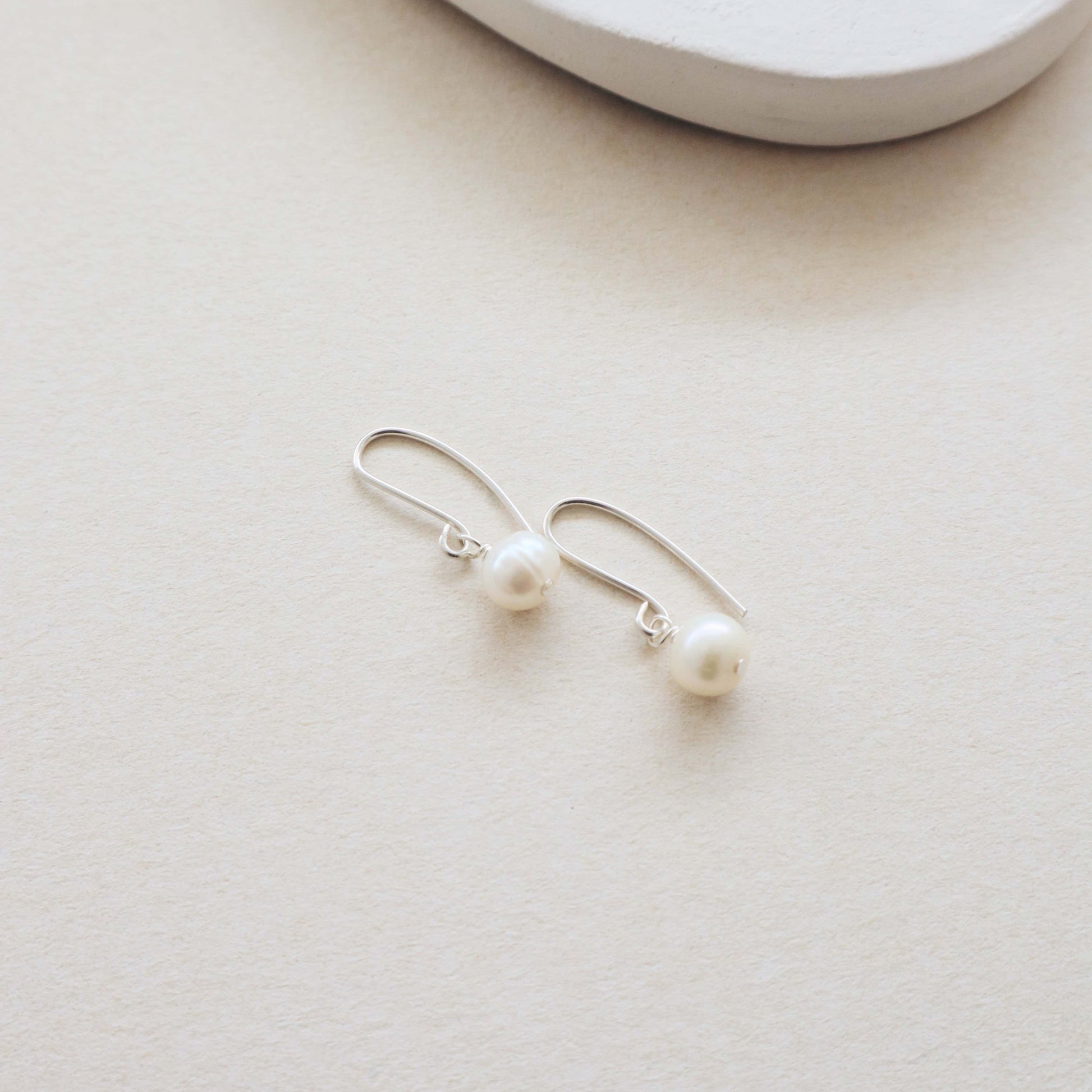 Pearl Silver Earring PeacePiecesJewelry
