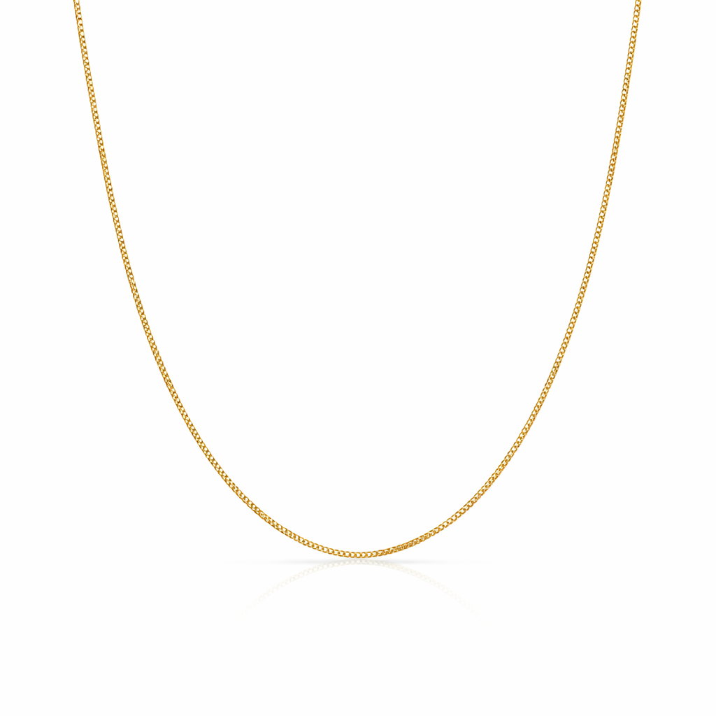 Box Chain Gold Necklace PeacePiecesJewelry
