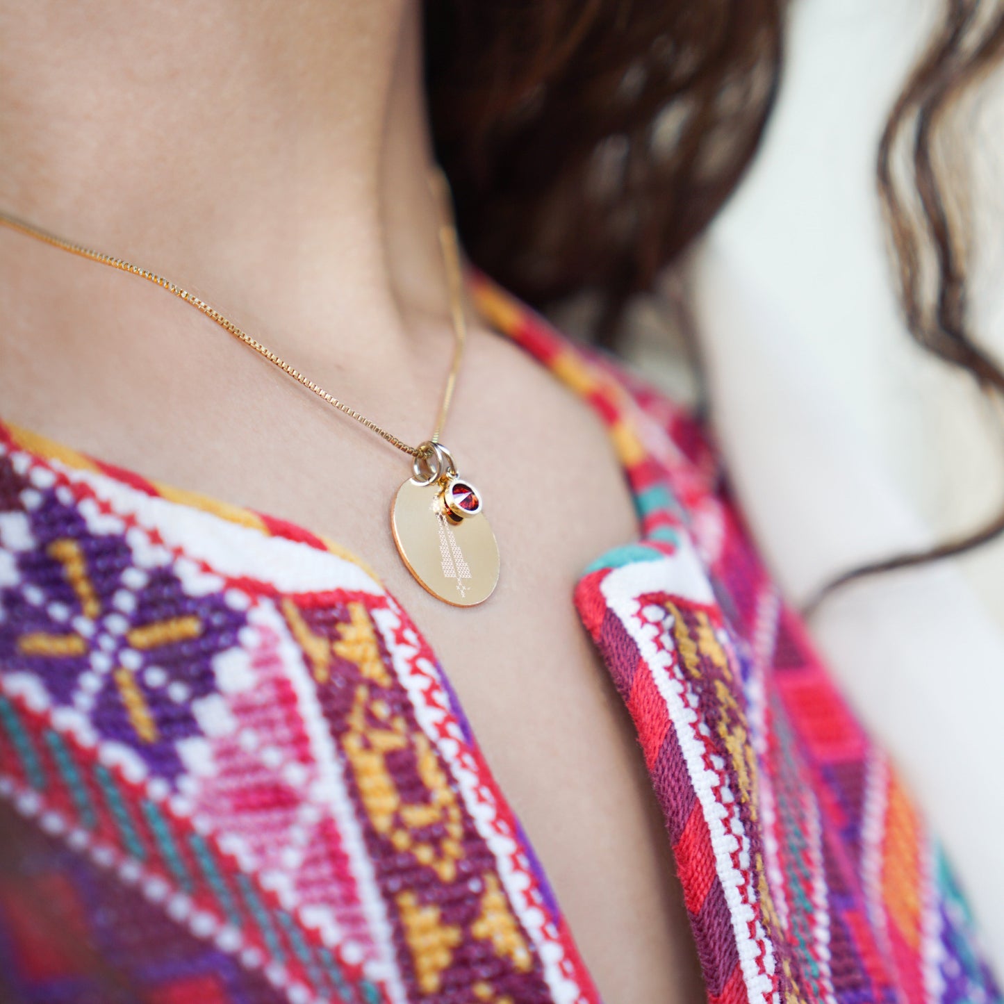 Gaza Necklace with Stone PeacePiecesJewelry