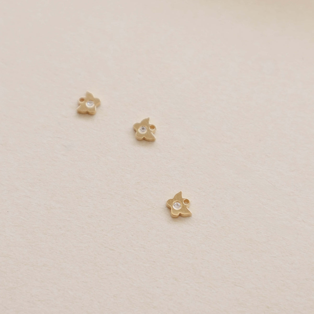 Butterfly Gold Zircon Charm PeacePiecesJewelry