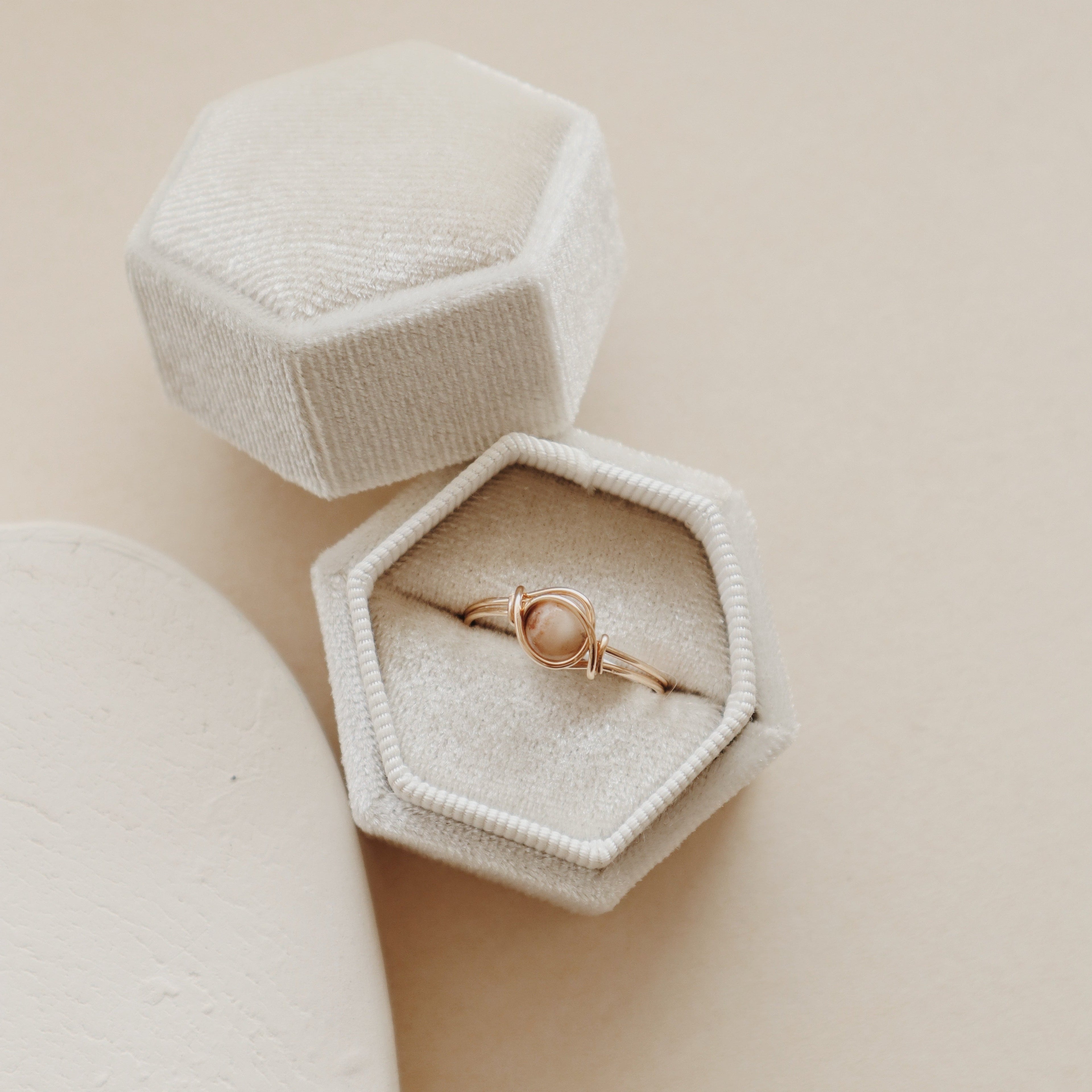 Brown Amazonite Ring PeacePiecesJewelry