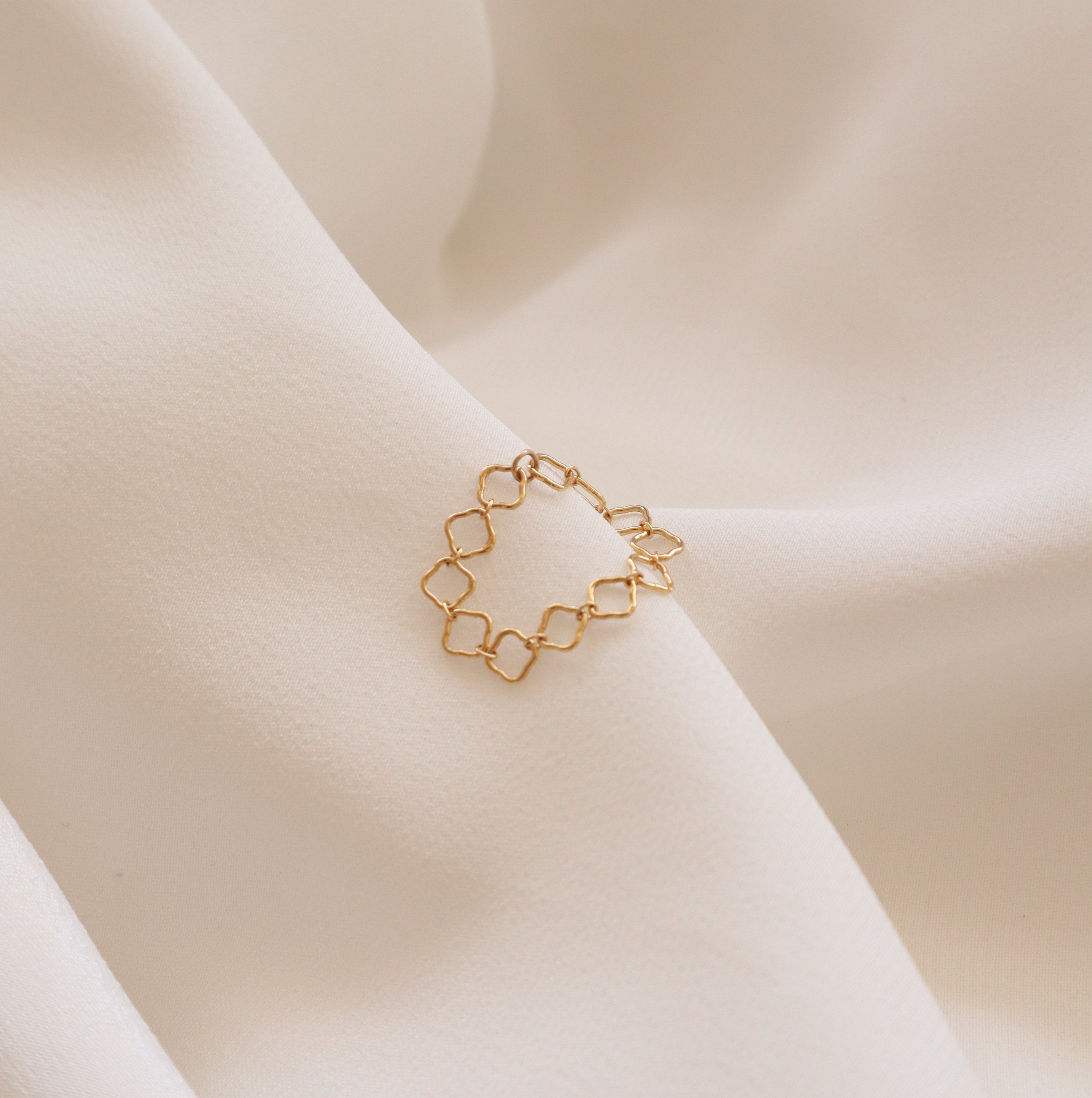 Leafs Chain Ring Peace Pieces Jewelry