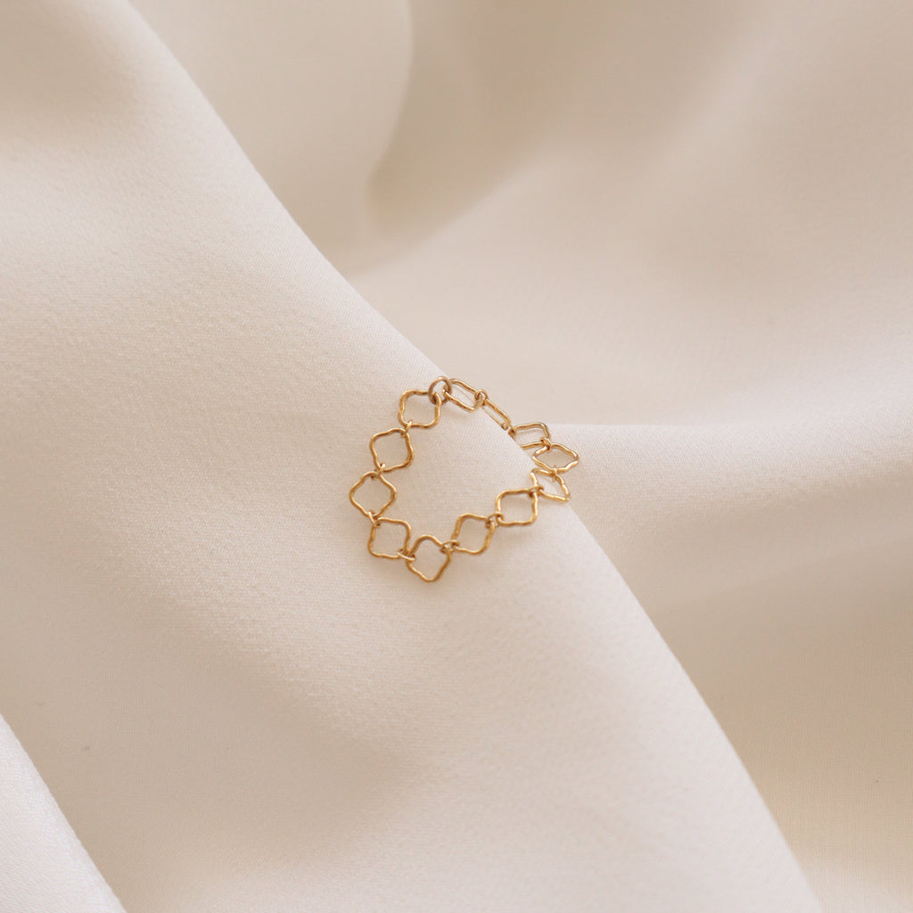 Leafs Chain Ring Peace Pieces Jewelry