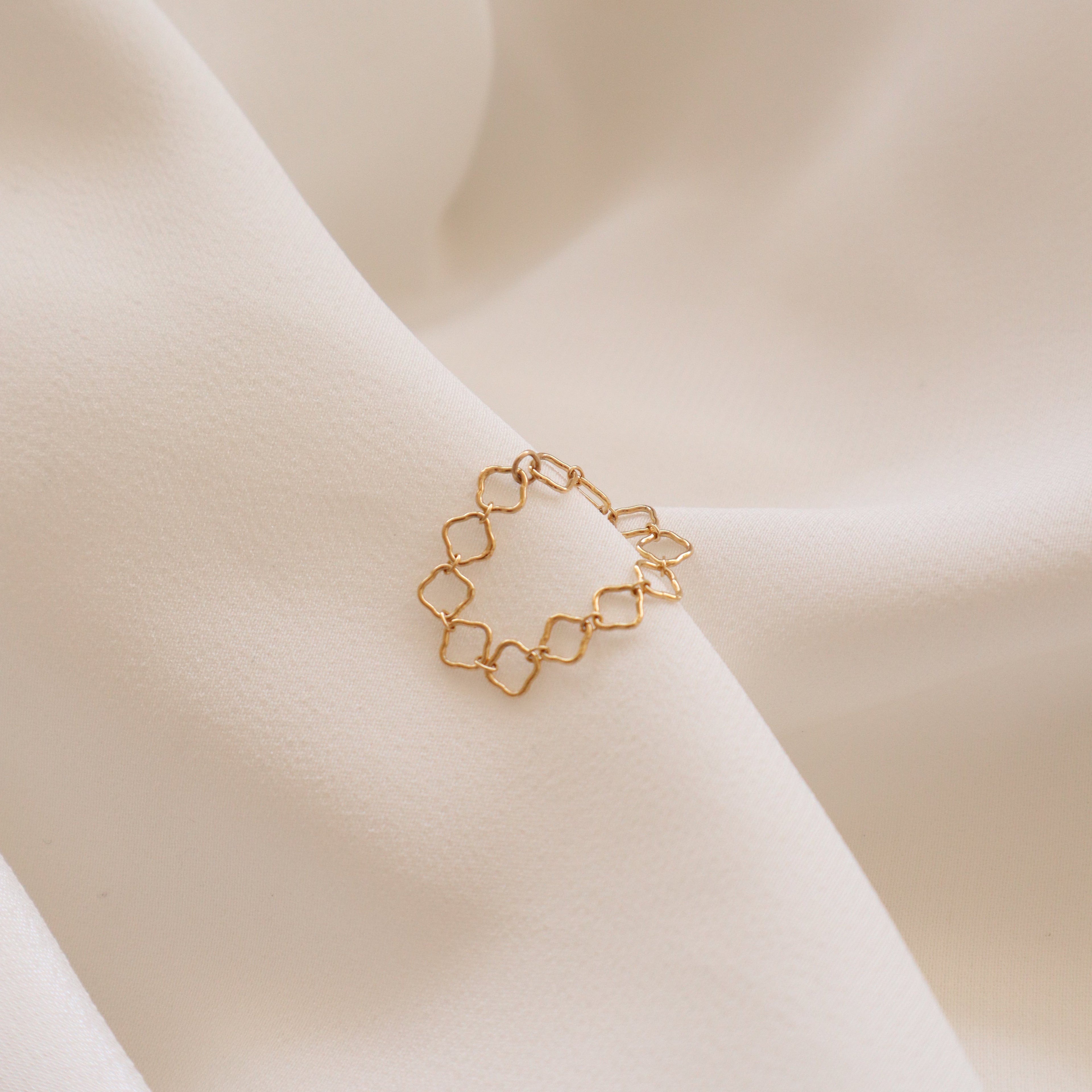 Leafs Chain Ring Peace Pieces Jewelry