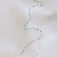 Blue Epoxy Silver Anklet PeacePiecesJewelry