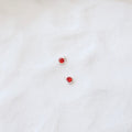 Ruby Framed Charm - PeacePiecesJewelry