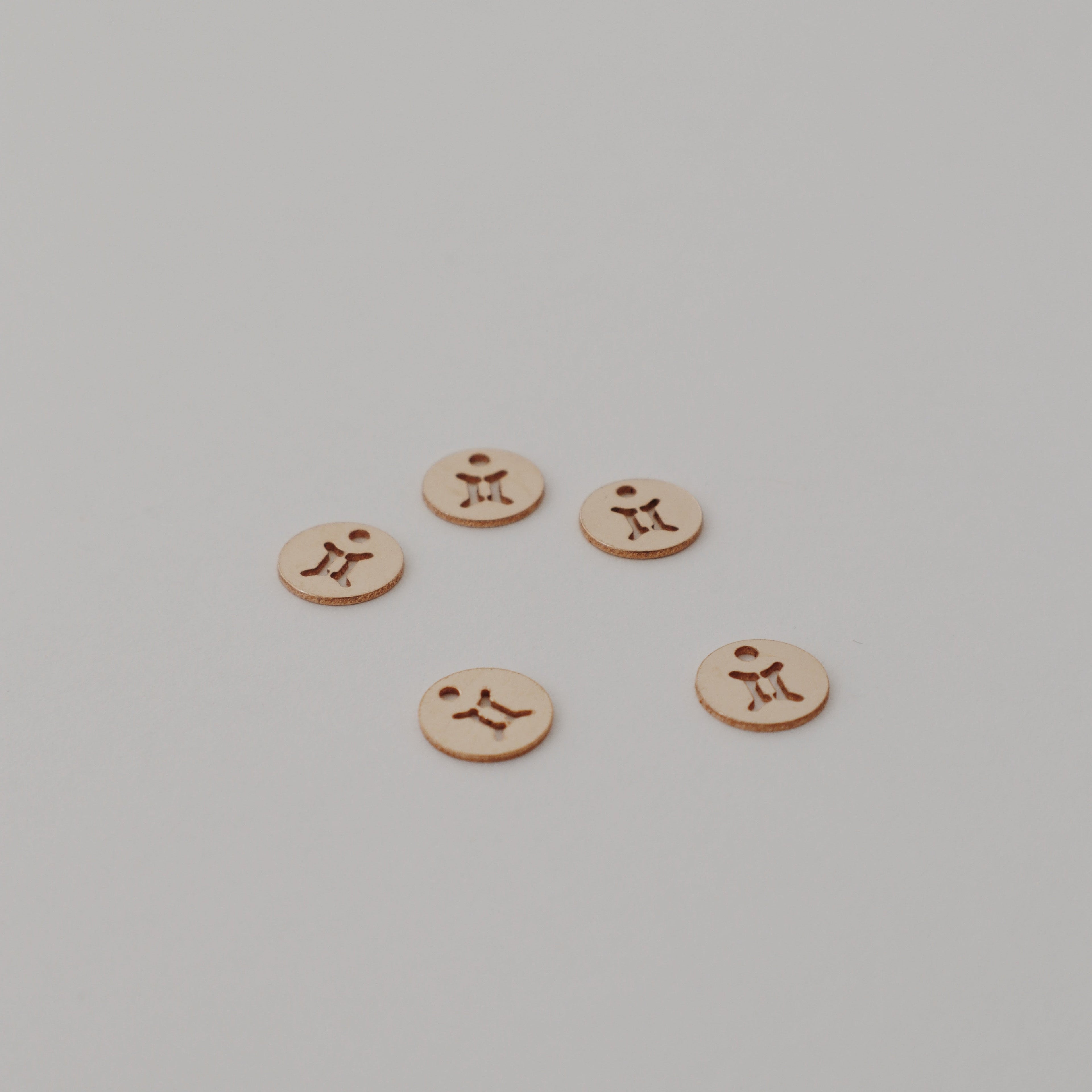 Gemini Charm Peace Pieces Jewelry