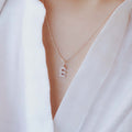Silver English Letter Necklace PeacePiecesJewelry