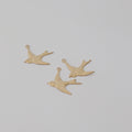 Bird Gold Charm - PeacePiecesJewelry