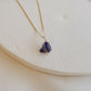 Raw Sapphire Necklace PeacePiecesJewelry