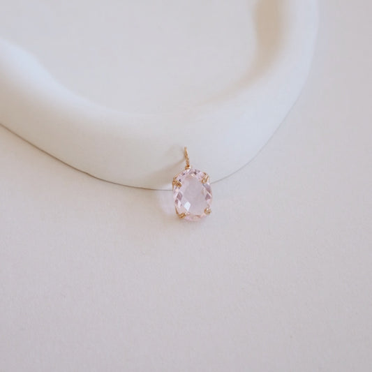 Rose Quartz Gemstone Pendant - PeacePiecesJewelry