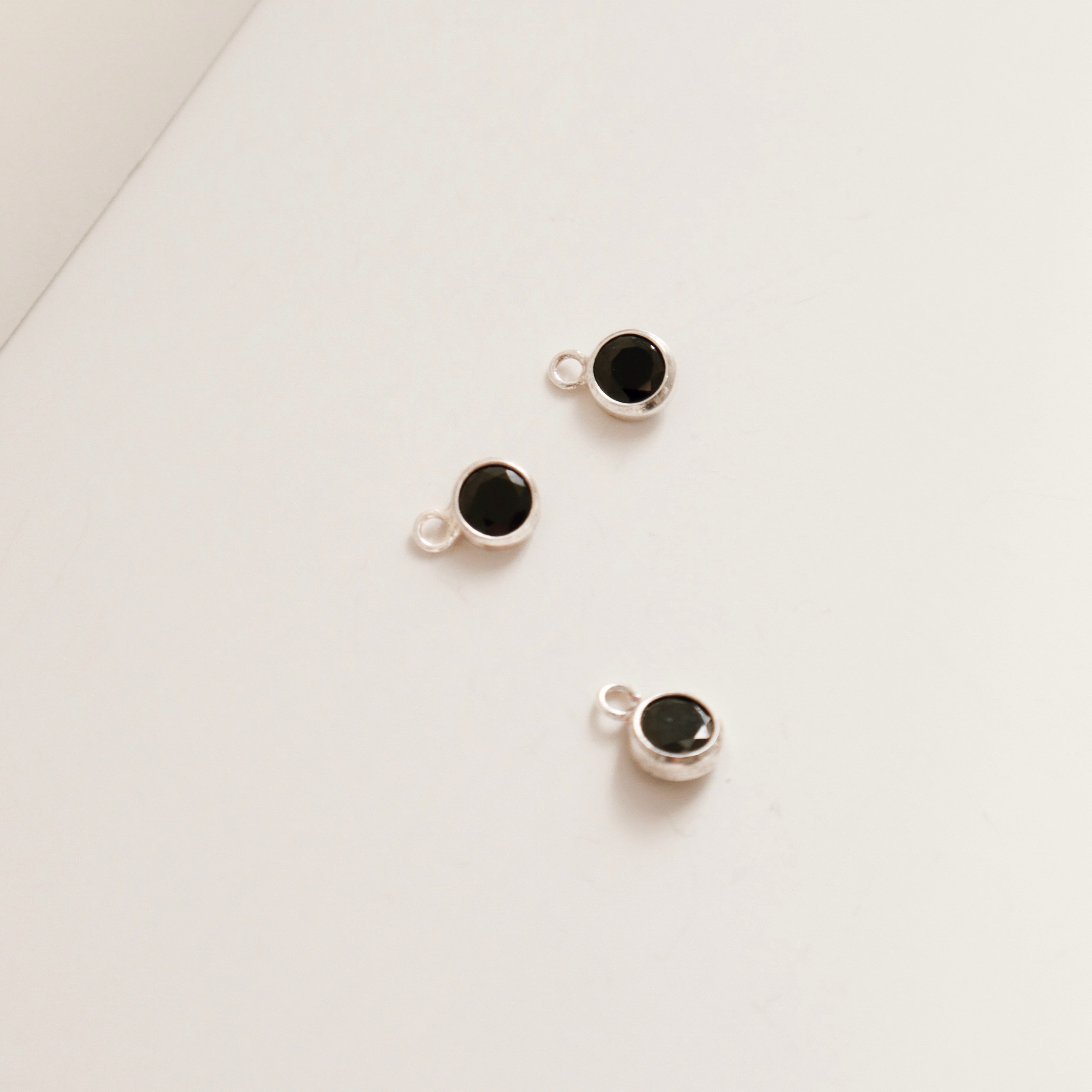 Onyx Framed Charm - PeacePiecesJewelry