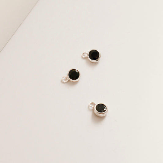Onyx Framed Charm - PeacePiecesJewelry